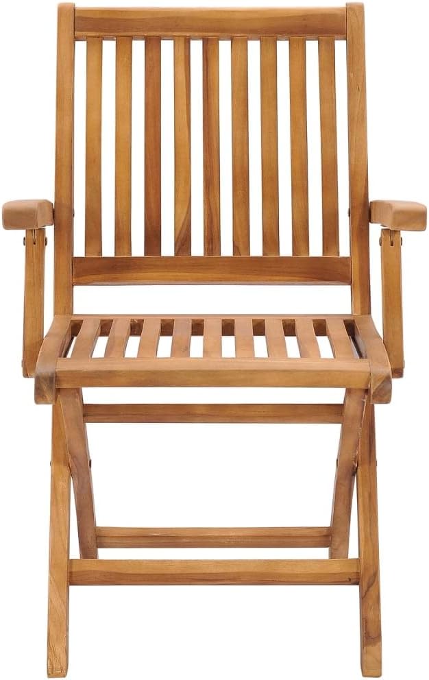 Folding Patio Chairs with Cushions 6 pcs,Outdoor Lounge Chair,Portable Camping Chair,Bistro Table and Chairs Outdoor,Features 2 Sets of Ropes,for Balcony/Garden/Backyard, Solid Teak Wood