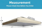 10x10 Canopy Replacement Top Cover with Air Vents for ez up Pop up Canopy Gazebo Tent with Adjustable Straps, Waterproof & Anti-UV for Outdoor Shade (Frame Not Included) (Beige)