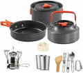 Outdoor Tableware Skillful Manufacture Outdoor Camping Hiking Cookware Cooking Camping Kettle Kits (Color : B) (C)