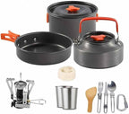 Outdoor Tableware Skillful Manufacture Outdoor Camping Hiking Cookware Cooking Camping Kettle Kits (Color : B) (C)