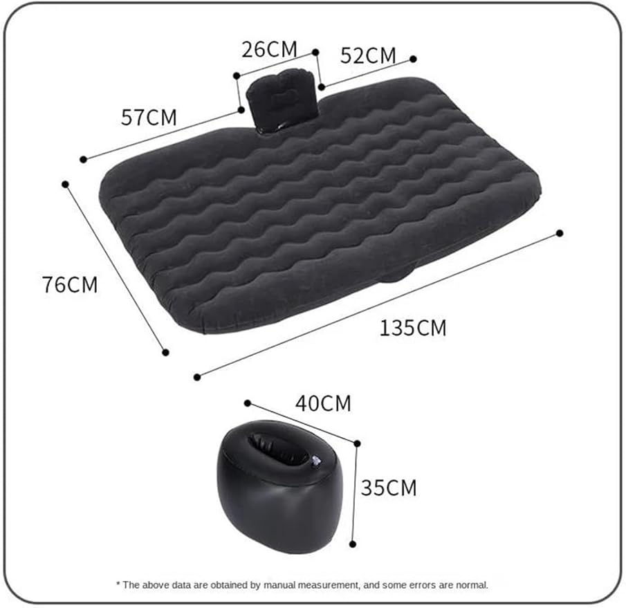 SUV Inflatable Bed, Car Camping Air Mattress, Cold-Resistant and Wear-Resistant Inflatable Mattress, Fast Inflatable Folding Bed, Multi-Functional Travel Sleeping Mat (Beige Size 2)