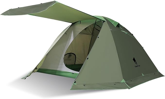 GEERTOP 4 Person 4 Season Tent for Camping Waterproof Double Layer Easy Set Up Family Tent for Camping Hiking Backpacking Outdoor Travel