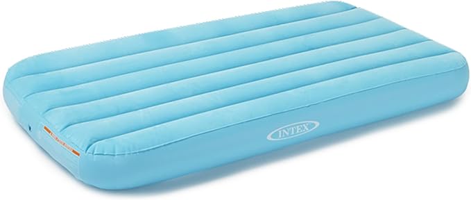 Intex 66803EP Cozy Kidz Inflatable Airbed: Fiber-Tech – Velvety Soft Surface – Carry Bag Included-– Color May Vary-– 34.5" x 62" x 7",(Pack of 6)