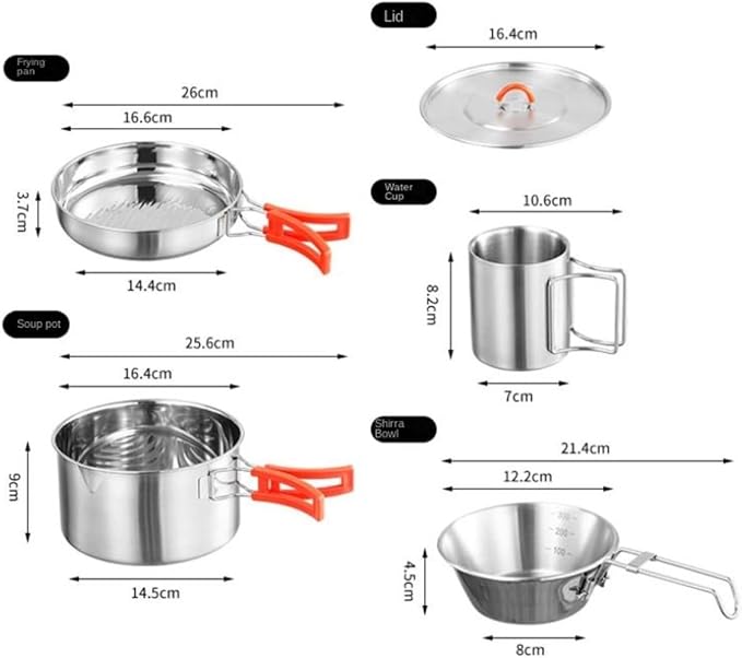 Camping Cookware Outdoor Cooking Tableware Set Camping Utensils Wild Camp Equipment Picnic Supplies Outdoor Picnic