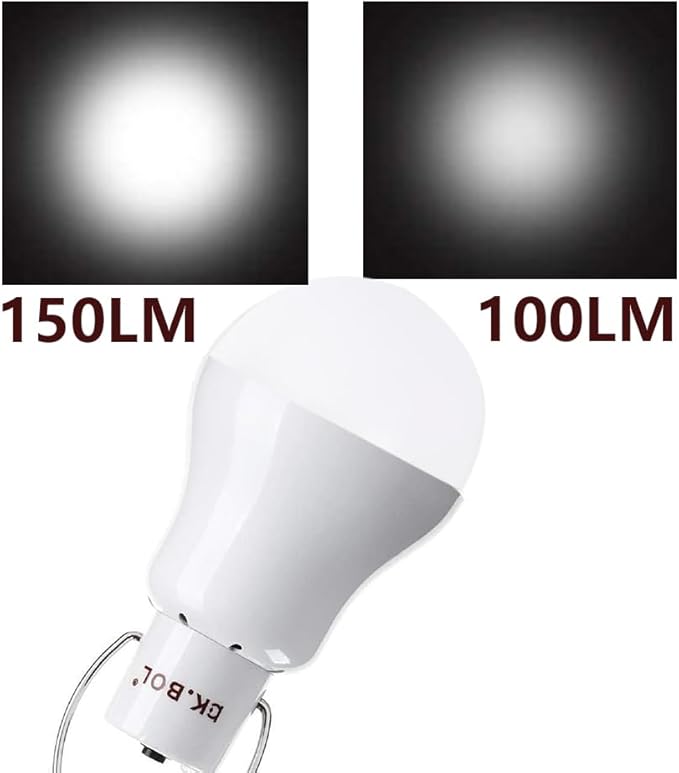 Solar led Light Bulb Portable Rechargeable lamp for Indoor Outdoor Work Emergency Camping Lantern Torch Step pet Home (S1500D2)