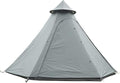 Waterproof Camping Pyramid Teepee Tent Adult Tent Waterproof Double Layers Indian Tent Yurt Tent Tower Post Bell Tent for Outdoor Family Trip