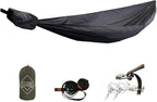 Onewind 11ft Ultralight Camping Hammock, Portable Hammock, 40D 1.7oz Nylon Ripstop with 2 * 12Ft Tree Straps for Camping Hiking Backpacking, 11' x 55" Dark Grey