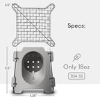 Überleben | Stöker Wood Burning Camping Stove – 18oz Flatpack Stainless Steel Wood Stove for Backpacking, Hiking & Outdoor Cooking – Portable, Folding Camping Essentials (Bead-Blasted)
