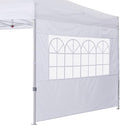 COOSHADE Instant Canopy SunWall 10x10 Canopy SideWall for Pop up Canopy Tent, 1 Pack Sidewall with Church Window Only, White