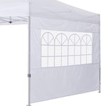 COOSHADE Instant Canopy SunWall 10x10 Canopy SideWall for Pop up Canopy Tent, 1 Pack Sidewall with Church Window Only, White