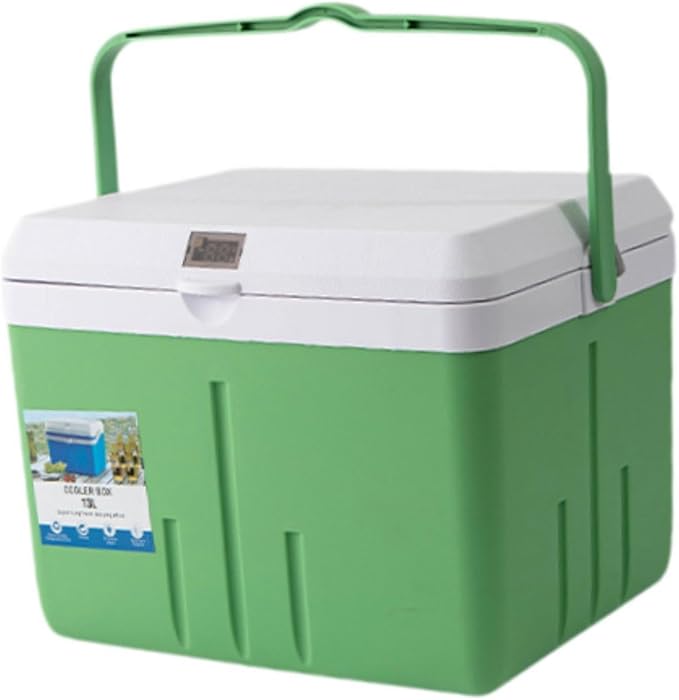 Cooler Box Ice Box 6L Personal with Handle for Freeze/Hot Food Ice Chest Small Insulated Box for Beach Camping Stall Outdoor