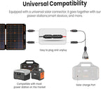 FlexSolar 120W Portable ETFE Solar Panels for Power Station Generators 20.9V Foldable Solar Cell Monocrystalline Chargers with Kickstand P68 Waterproof Power Outage Emergency for Camping Van RV