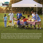 Eurmax USA 5'x5' Pop Up Canopy Tent Commercial Instant Canopies with Heavy Duty Roller Bag,Bonus 4 Sand Weights Bags (Black)