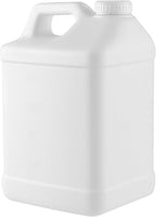 kitchentoolz 2.5 Gallon Water Jug – Heavy-Duty HDPE Carboy for Automotive Used Oil & Liquid Storage – 10 Quart Mixing Container with Secure Lid – Made in USA - White 8 Pack
