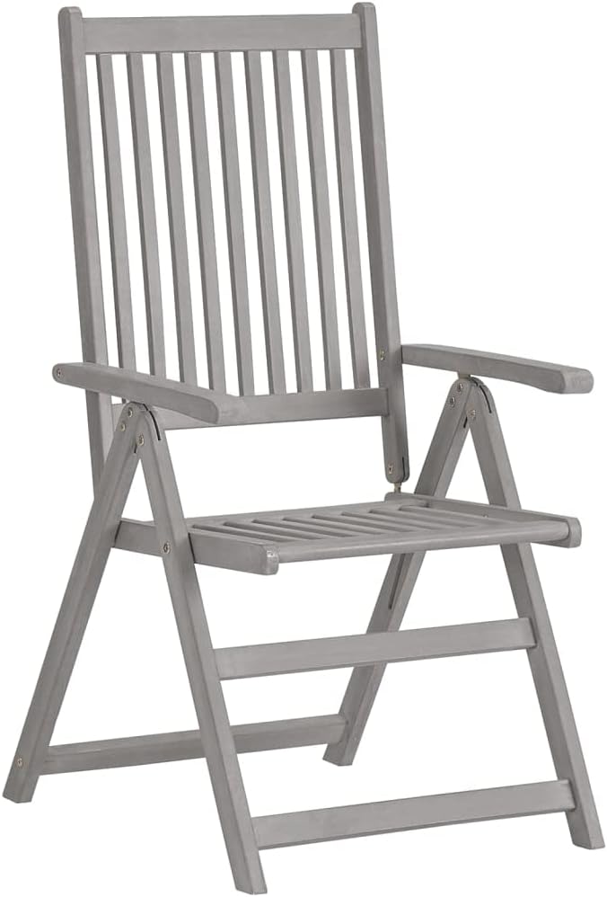 Patio Reclining Chairs,Camp Chair,Barbecue Chairs,Fishing Chairs,Bistro Chair,Coffee Chair,Patio Funiture,for Dining Room,Living Room,Study Room,Garden,3 pcs with Cushions Solid Acacia Wood