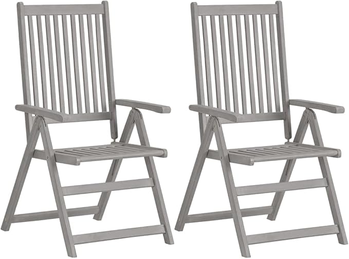 Patio Reclining Chairs,Camp Chair,Barbecue Chairs,Fishing Chairs,Bistro Chair,Coffee Chair,Patio Funiture,for Dining Room,Living Room,Study Room,Garden,4 pcs with Cushions Solid Acacia Wood