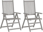 Patio Reclining Chairs,Camp Chair,Barbecue Chairs,Fishing Chairs,Bistro Chair,Coffee Chair,Patio Funiture,for Dining Room,Living Room,Study Room,Garden, 4 pcs with Cushions Solid Acacia Wood