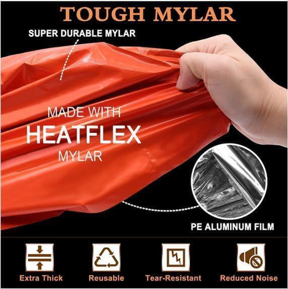 Survival Tent Kit - All-Weather Protection for Camping, Hiking & Survival - Includes Emergency Whistle, Paracord, Blanket, Tube Tent