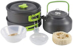 Camping Cookware Kit Cooking Set Travel Tableware Tourism Equipment for Outdoor Hiking Picnic