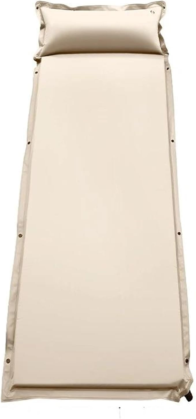 SUV Car Inflatable Mattress, Automatic Inflatable Camping Mattress, PVC Fiber Air Mattress, Car Travel Sleeping Mat, Outdoor Camping Inflatable Mattress (Beige)