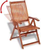 Folding Patio Chairs 2 pcs,Outdoor Lounge Chair,Portable Camping Chair,Bistro Table and Chairs Outdoor,Easy Storage and Transport,for Balcony/Garden/Backyard, Solid Acacia Wood Brown