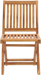 Folding Patio Chairs with Cushions 8 pcs,Portable Camping Chair,Outdoor Lounge Chair,Bistro Table and Chairs outdoor,Garden Chair,Outdoor Dining Chairs,Features 2 Sets of Ropes, Solid Teak Wood
