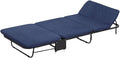 Breathable Camping Cot with Mattress, Portable Folding Bed for Sleeping, Lightweight Tent Cot, 5-Position Folding Chaise Lounge Chair