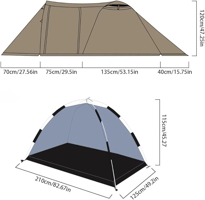 1 Person Outdoor Camping Tunnel Tent Hot Tents for Family Team Outdoor Backpacking Camping Hiking