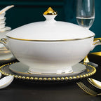 European Dish Set Bone China Tableware Complete Kitchenware