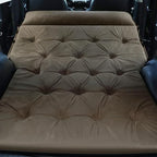 Self-Inflating Car Air Mattress for Toyota 4Runner 2010-2025 SUV 5-Seater, 5cm Thick Portable Foldable Double/Single Bed for Camping Travel,Suede Fabric Khaki