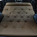Self-Inflating Car Air Mattress for Subaru Outback 2010-2025 SUV 5-Seater, 5cm Thick Portable Foldable Double/Single Bed for Camping Travel,Suede Fabric Khaki