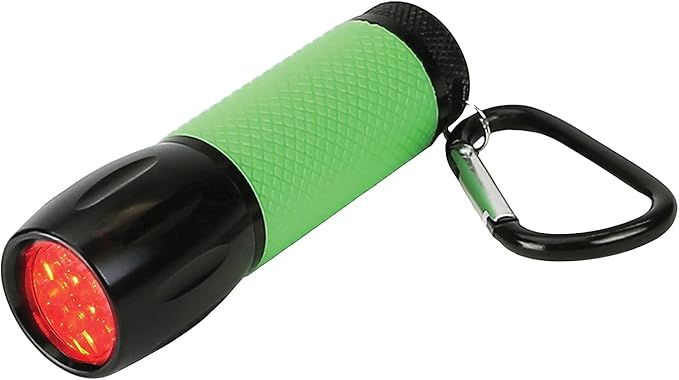 Carson RedSight Red LED Flashlight For Reading Astronomy Star Maps and Preserving Night Vision with Two Brightness Settings (SL-33) X-Large