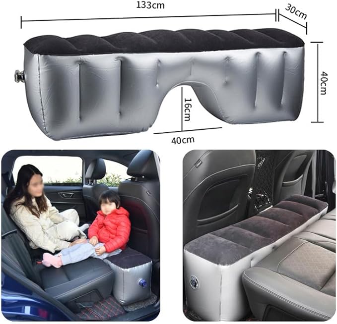 Inflatable Car Air Mattress Back Seat Bed for Toyota Camry Hybrid 2012-2017 2018-2024, Back Seat Gap Pad Mattress Camping Air Couch for Sleeping Travel Rest,133x30x40cm