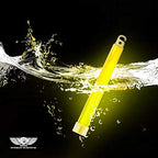 EVERLIT Survival Emergency Glow Sticks- 6 Inches Light Sticks for First Aid Kit, Survival Kit, Camping, Hiking, Outdoor, Disasters, Emergencies Up to 12 Hours Duration… (12 Pack, Yellow)