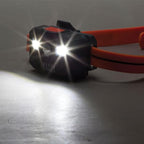 Klein Tools 56064 Rechargeable Auto-Off LED Headlamp, Silicone Strap, 400 lms, All-Day Runtime, for Work, Running, Outdoor Hiking, Camping