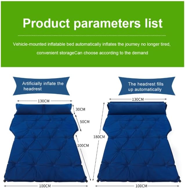Car Camping Air Bed for Chevrolet Suburban 2020-, Automobile Inflatable Mattress, Car SUV Trunk Sleeping Mattress,Car Travel Bed Self Driving Air Cushion Bed,L1-D