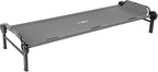 Disc-O-Bed Large Outdoor Modular 1 Person Single Camping Cot Portable Bed for Adults, Sleep Solution for Tents, Grey