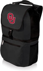 PICNIC TIME NCAA Oklahoma Sooners Zuma Backpack Cooler - Soft Cooler Backpack - Lunch Cooler, (Black)