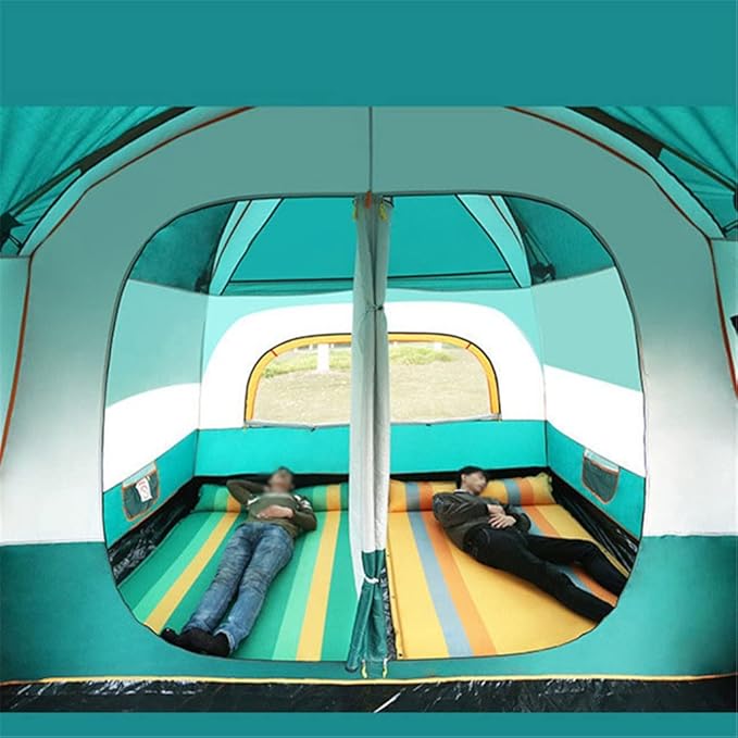GeRRiT Large Camping Tent Travel Double-Layer Tent Waterproof Family Camping Tent Outdoor Camping Tent