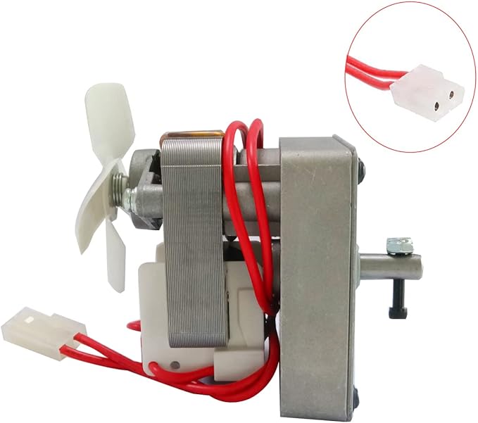 Replacement Auger Motor Parts， Compatible with Traeger, Pit Boss, Camp Chef Wood Pellet Grills Smokers, AC120V 60Hz 2 Pole Universal Feeding Gear，2.0RPM Auger Motor