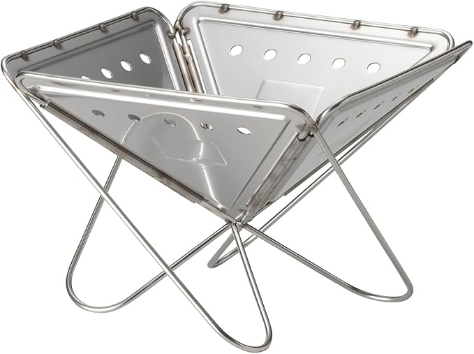 Snow Peak Pack & Carry (S) Fireplace - Made of Durable Stainless Steel - 10.6 x 10.6 x 8.25 in