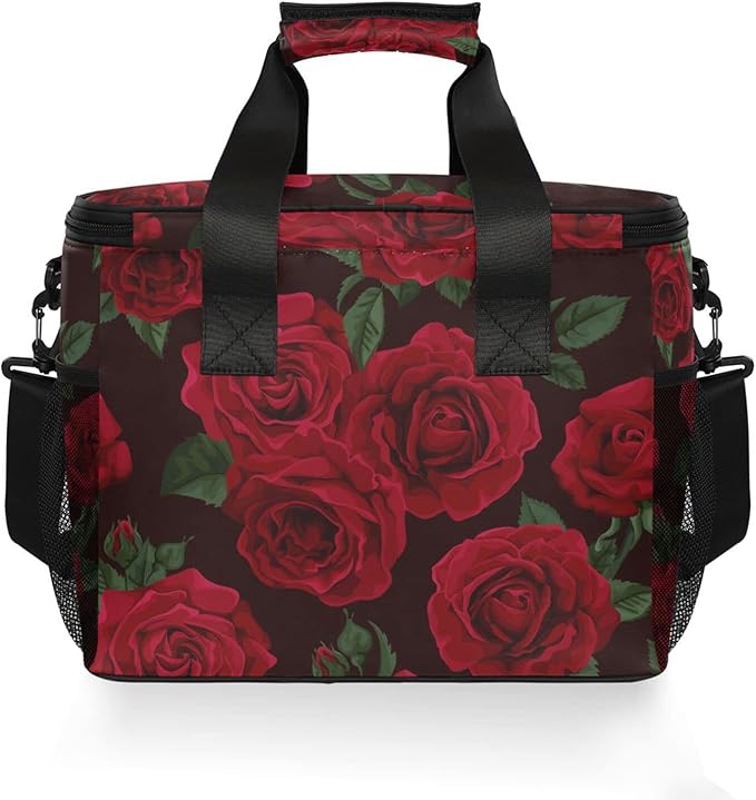Cooler Bag Insulated Picnic Bag Large Lunch Box Reusable Tote Bag Soft Sided Portable Beach Cooler Grocery Camping
