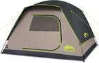 Happy Travel Camping Tent, 4/6 Person Dome Tents for Camping with Rainfly, Waterproof Clip Easy Setup Portable Family Tent with Mesh Windows, 20% More Headroom Backpacking Tents for Camping & Hiking