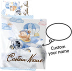 Personalized Toddler Nap Mats for Preschool, Custom Name Kids Sleeping Bag for Daycare, Roll Up Sleeping Mat with Removable Pillow and Soft Dot Minky Blanke for Boys Camping Travel