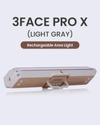 Claymore 3Face Pro X (Light Gray) - Rechargeable Surface Area Camping Light for Trucks, Overlanding, Tents, Canopies, Outdoor Events, Street Vendors, Work Lighting, Long-Lasting Battery, Hanging