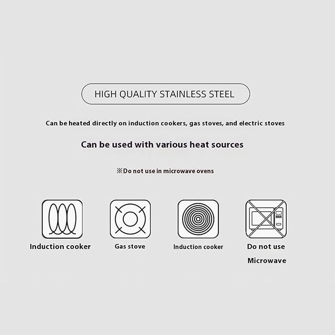 3. Portable Outdoor Cooking Set with Detachable Handle Rust-Resistant Camping Pots for Backpacking Campfires & Travel Outdoor Cooking Tableware for Hiking