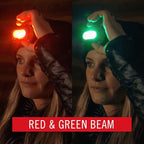 Coast RL20R 1000 Lumen Tri-Color LED Rerchargeable Headlamp with Flood and Spot Beams, Variable Light Control, Fixed Focus, Ultra-Strap, Red/Green Modes