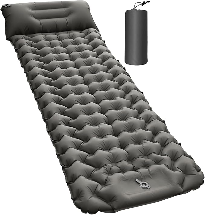 Inflatable Sleeping Mat - Compact Blow Up Portable Airbed Mattress - Lightweight Backpacking Sleep Mat,for Outdoor Travel Backpacking Hiking Tent Car Truck SUV Women Men