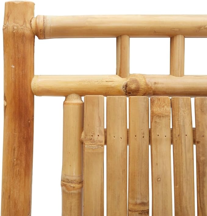 2-Pack Bamboo Folding Patio Chairs Outdoor Furniture with Armrests, 20.9x26x39 Inch Natural Finish, Foldable Lounge Chairs for Garden, Pool, Camping, and Beach