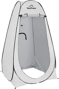 Your Choice Pop Up Privacy Shower Tent, 3.9 x 3.9 x 6.2FT Portable Camping Changing Room, Instant Setup Outdoor Shelter with Silver Coating, Vent Window & Carry Bag for Beach, Hiking & RV | Portable, for Camping, Beach, Hiking, with Carry Bag, Quick Setup
